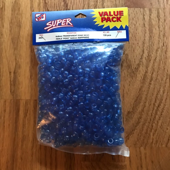 NWT Set of 2 Pony Beads (720 Each) & Beaded Fringe - Picture 8 of 14